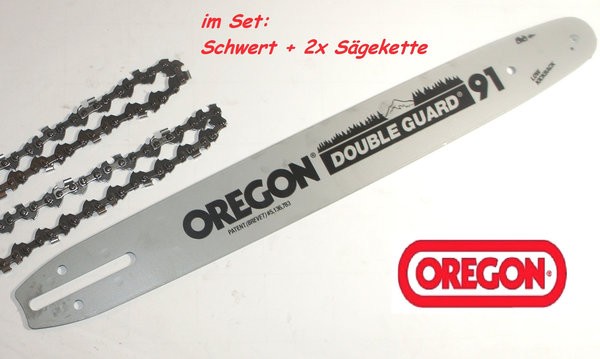 OREGON Schwert 40cm & 2x Kette 91P056E DOLMAR Makita Alpina